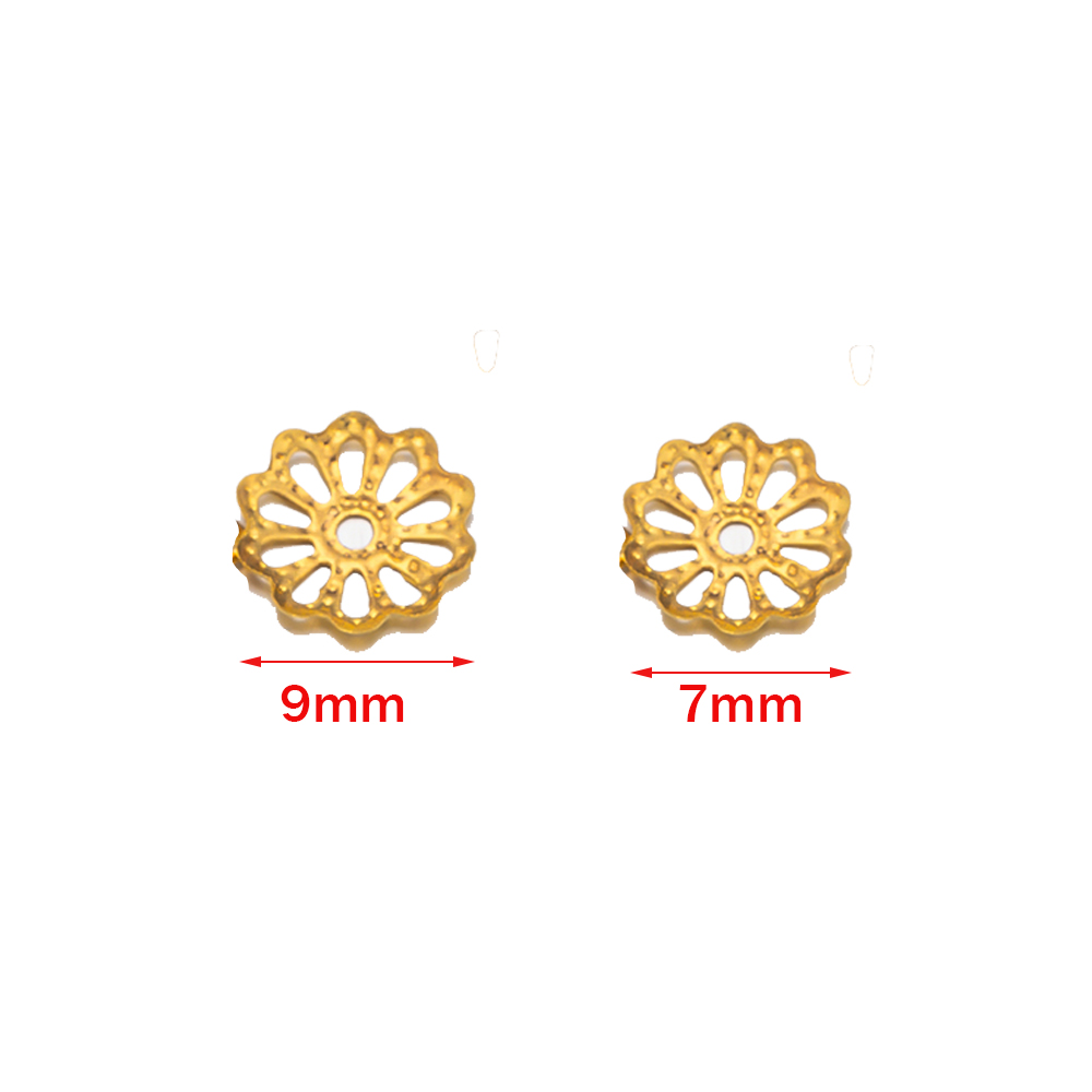 200 個 7/9 ミリメートルフィリグリーフラワー中空アウ - Embellishment Crafts のレビューと価格