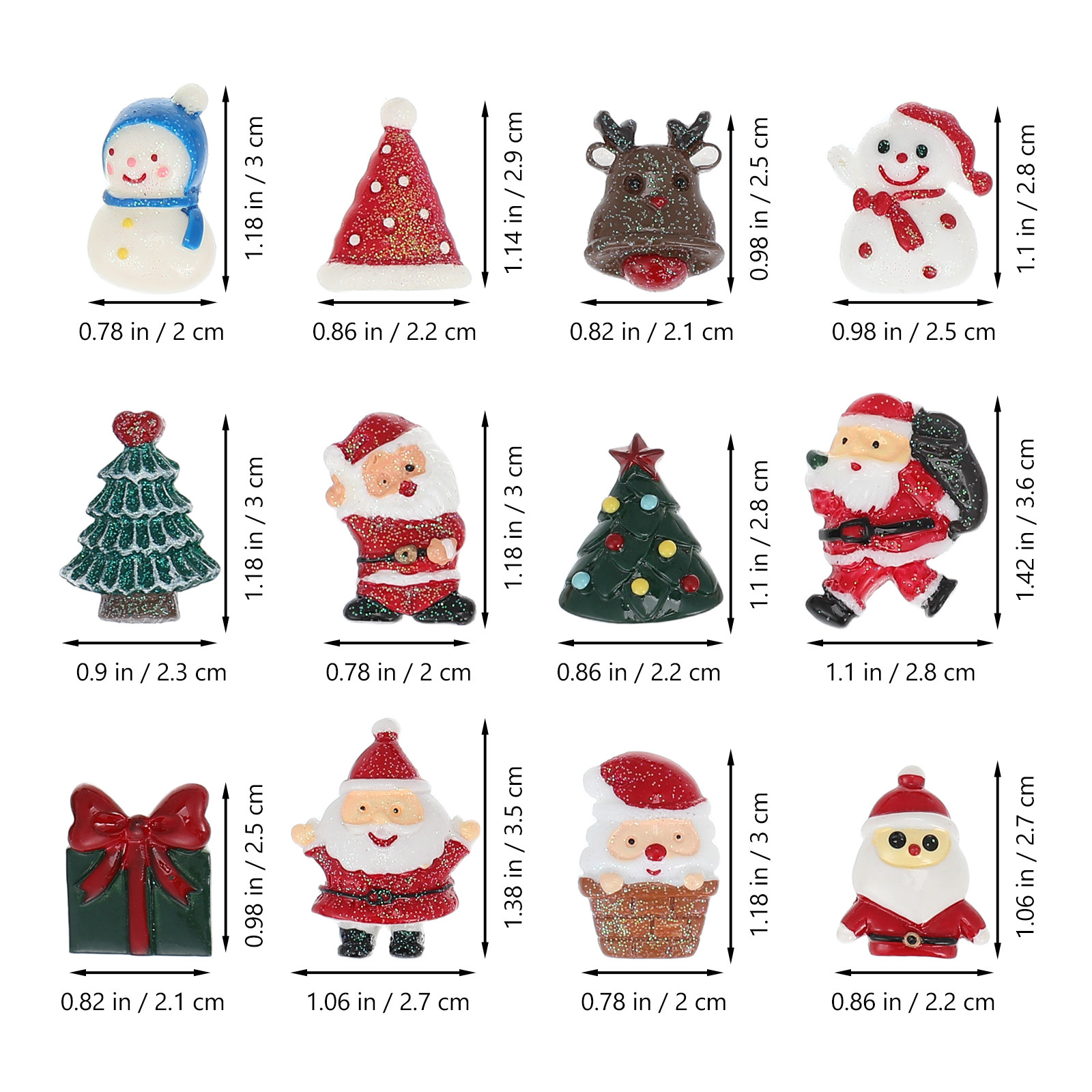 50 個の装飾品クリスマスオーナメント混合クラフト用品装飾品 - Embellishment Crafts のレビューと価格