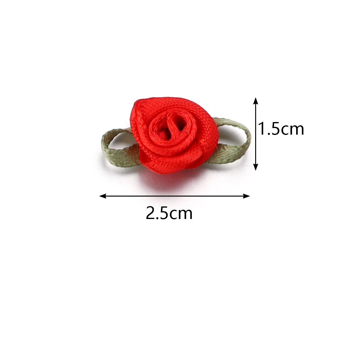 50枚1.5 x 2.5 cm 18色おしゃれリボンバラの結 - Embellishment Crafts のレビューと価格