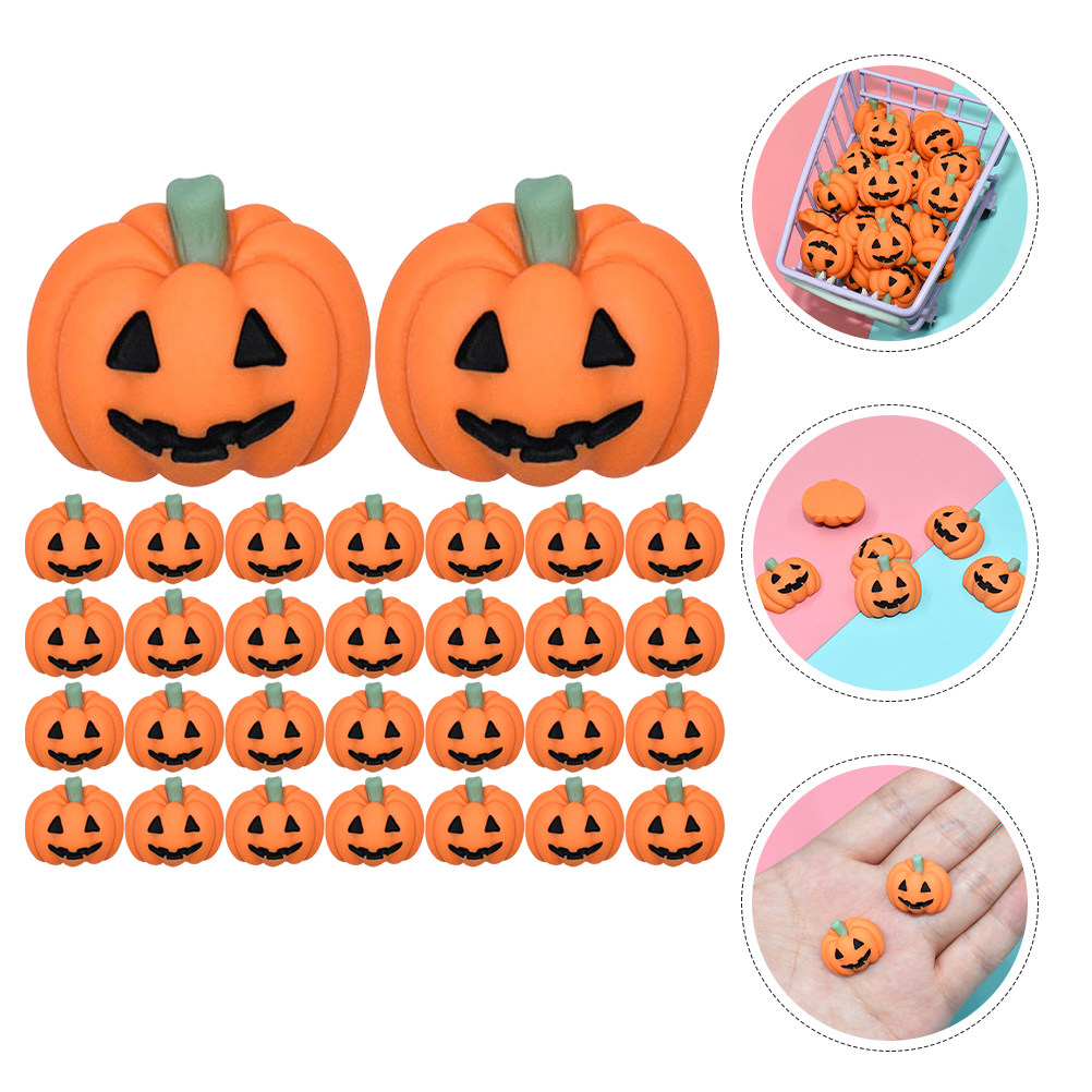 50個入りミニレジン製パンプキンチャーム、クラフトDIY装飾 - Embellishment Crafts のレビューと価格